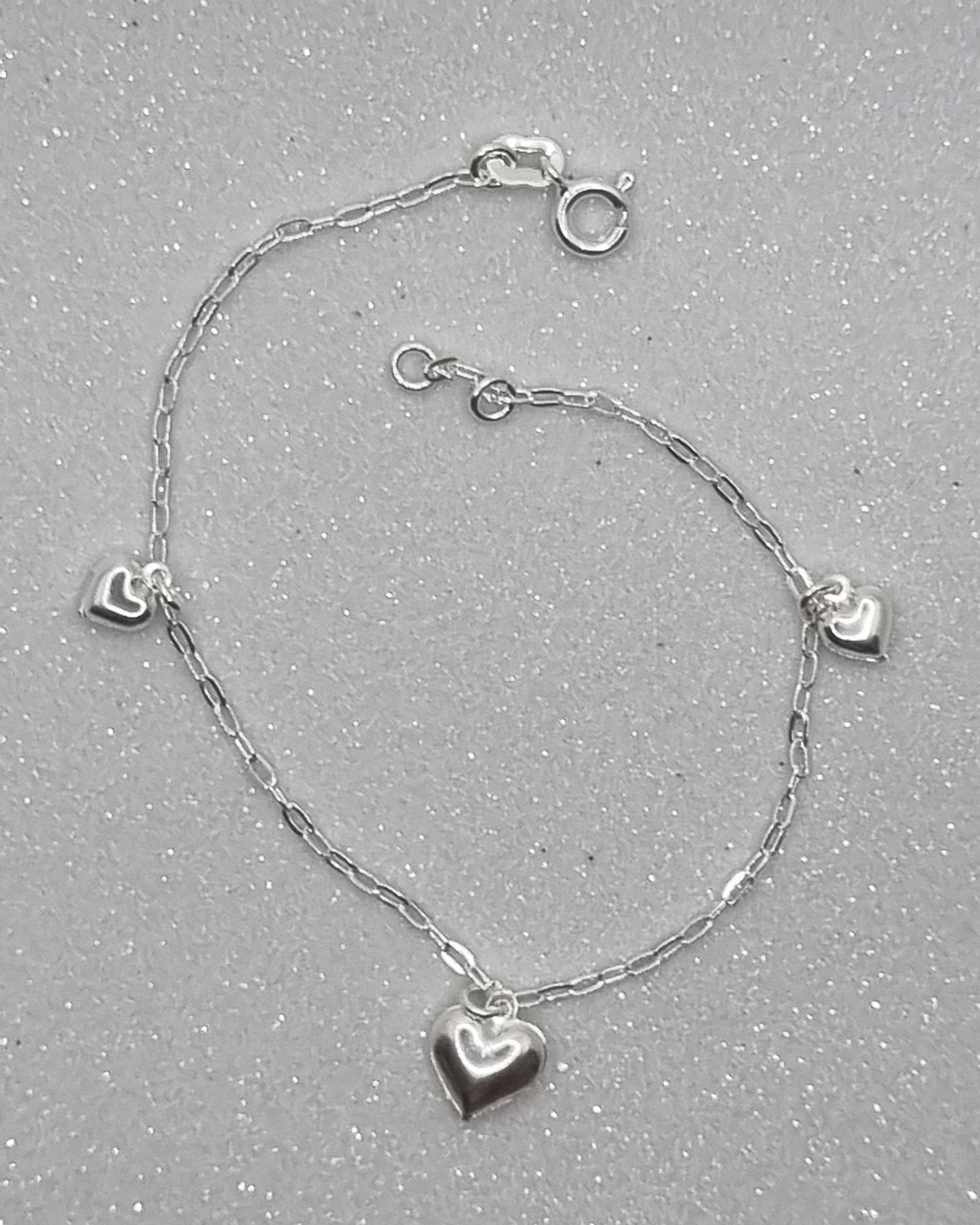 Solid Heart Bracelet S and M