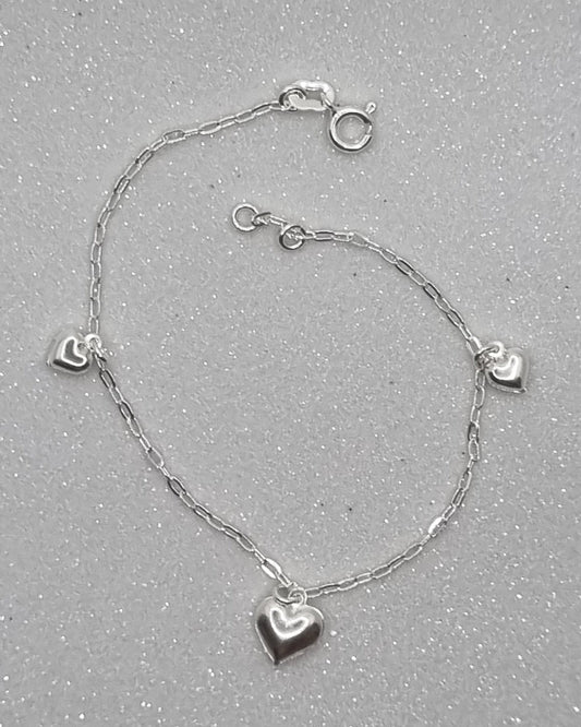 Solid Heart Bracelet S and M