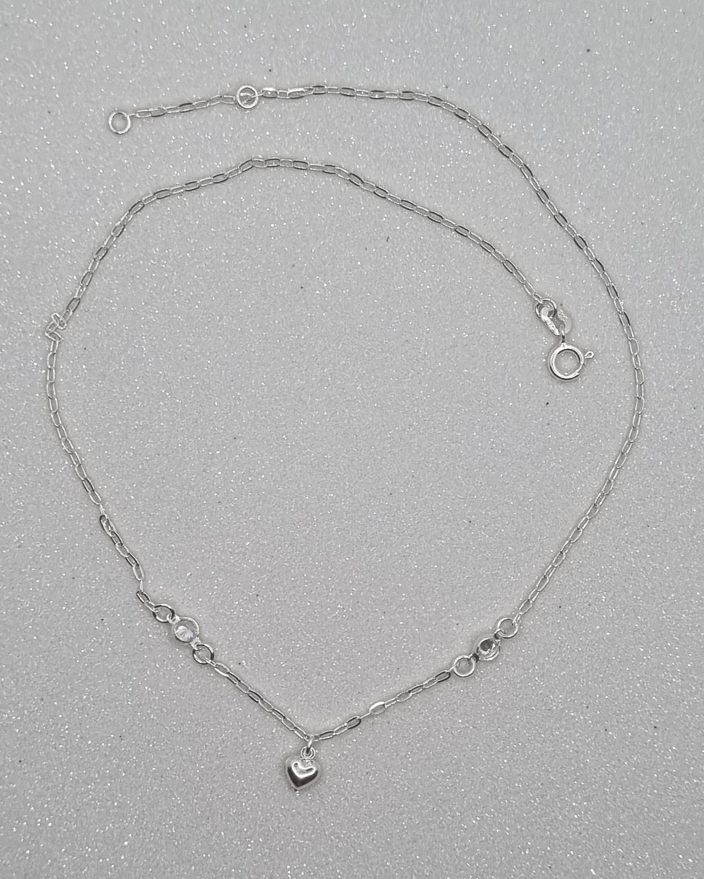 Colar Choker Coração Maciço com Swarovski