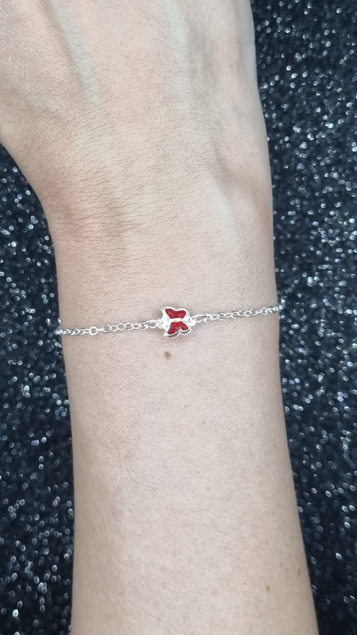 Red Butterfly Bracelet