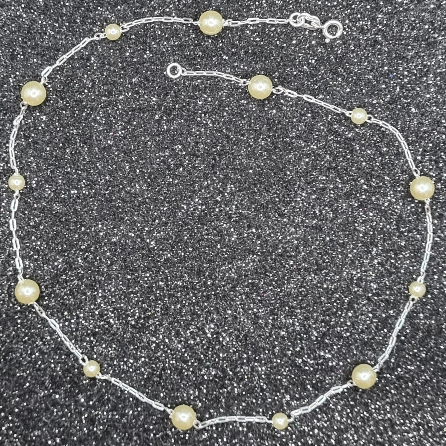 Mixed Pearl Choker Necklace S and M