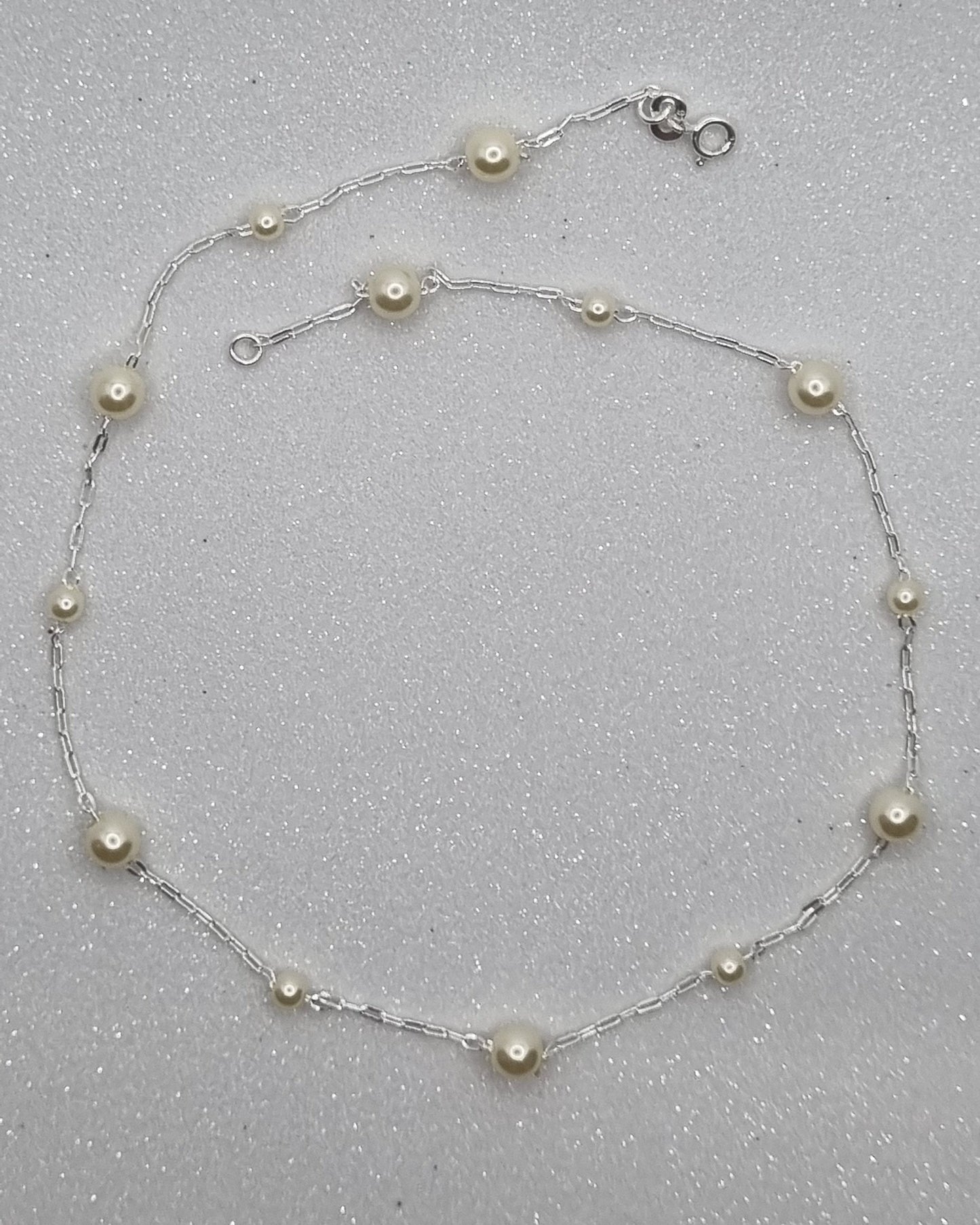 Mixed Pearl Choker Necklace S and M